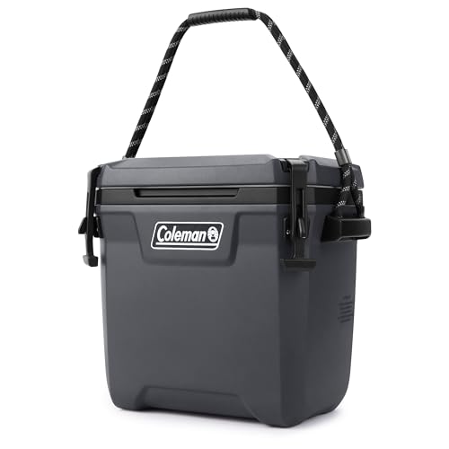 Coleman Convoy 28QT Hochleistungs-Kühlbox, 27 L, Hält EIS bis zu 3 Tage, Vollschaumisolierung, Kleine, robuste, tragbare Kühlbox für den harten Einsatz im Freien und auf Baustellen