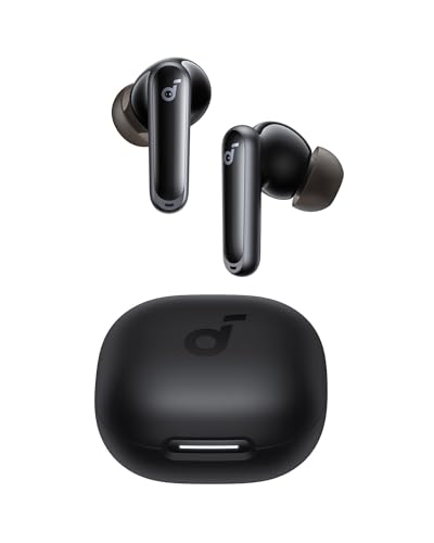 soundcore P40i by Anker, Wireless Earbuds mit Noise Cancelling, adaptive Geräuschunterdrückung, BassUp, 60h Spielzeit, 2-in-1 Hülle und Smartphone-Ständer, IPX5, kabelloses Aufladen, Bluetooth 5.3