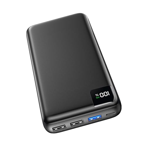 Power Bank 27000mAh Externer Akku - SOARAISE 22,5W Powerbank PD USB C Tragbares Ladegerät Akkupack mit 4 Ausgänge & LED Anzeige für Handy Tablet