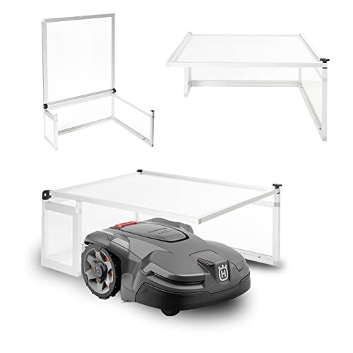 PreGaRo MÄHROBOTER & GARAGEN Carport Schutz vor Regen Rasenroboter Garagendach Mährobotergarage Premium Metall (PG1000)