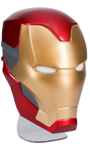 Iron Man Helm Lampe - Offiziell lizenziert, Tony Stark Maske, Marvel Fan Sammlerstück, Avengers Nachttischlampe