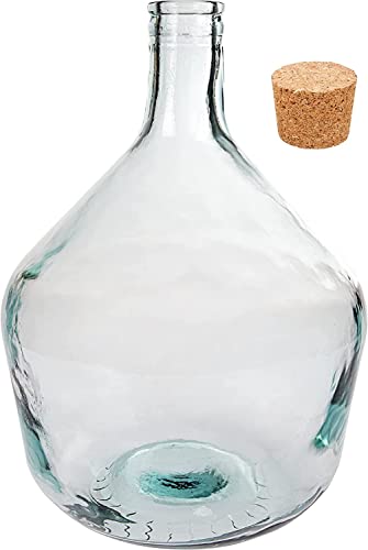 lilawelt24 15L Glasballon Weinballon Glas Flasche Wasserflasche Gäreimer Glasgärballon, Flasche, Glasflasche, Gallone