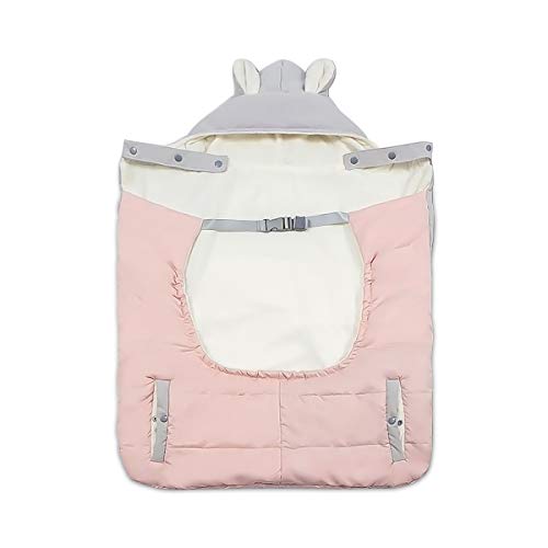SONARIN Universal All Seasons Dick Regenschutz für Babytrage,für den Winter warm,Wintercover und Regencover,Windschutz,Wasserdichtes(Rosa)
