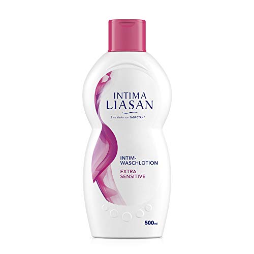 Intima Liasan by Sagrotan Intim-Waschlotion Extra Sensitive – Milde Intim-Pflege für empfindliche Haut – Ohne Alkohol, Seife und Farbstoffe – 1 x 500 ml