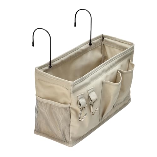 Amazon Basics Hängende Betttasche, Größe M, Leinen, 12 x 37 x 20 cm