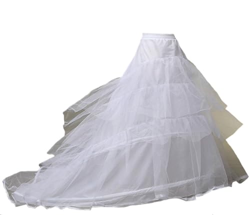 LNTRC Petticoat Reifrock für Kleid mit Schleppe Underskirt Crinoline für Ballkleid Abendkleid Brautkleid