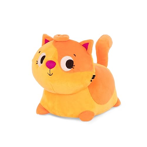 B. toys Krabbelspielzeug Baby, Krabbelhilfe Kuscheltier Katze mit Geräuschen, Krabbel mit mir – Miauendes Plüschtier Spielzeug für Kinder ab 6 Monaten