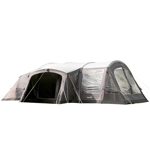 Skandika aufblasbares Zelt Timola 6 Air Sleeper Protect XL Plus | Luftzelt für 6 Personen, Sleeper Technology, 4000 mm Wassersäule, 220 cm Stehhöhe, Canopy, Air Tent | Familienzelt, Outdoor, Camping