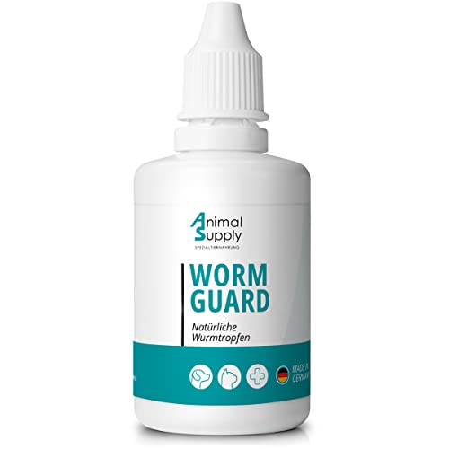 Animal Supply Wormguard – Natürliche Wurmtropfen Flüssig 50ml, Natürliche Wurmkur mit Wurm-Kraut für alle Haustiere, Hunde, Katzen & Kaninchen bei Wurmbefall, pflanzliches Wurmmittel