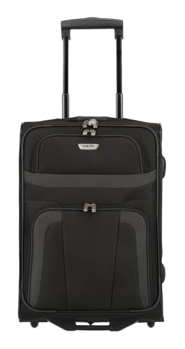 paklite Handgepäck Koffer mit 2 Rollen, Reisekoffer klein, Orlando, Klassischer Weichgepäck Trolley im zeitlosen Design, 53 cm, 37 Liter