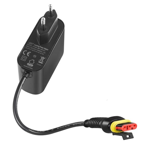 Lonnky 28V 1,3A Netzadapter für Husqvarna Automower 105, 115H, 305, 310, 315, 315X, 320, 330X, 405X, 415X, 420, 430X, Gardena 2016+, Sileno 2018+, McCulloch Rob R600 Rasenmäher, 20 cm