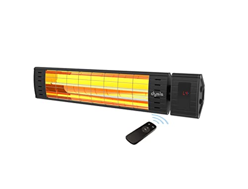 Dysis Terrasse Infrarot Heizstrahler Mit Fernbedienung, 2300 W, 4 Heizstufen, IP 65 Staub- Und Regenfest Für Innen- & Außenbereich, Deckenheizstrahler