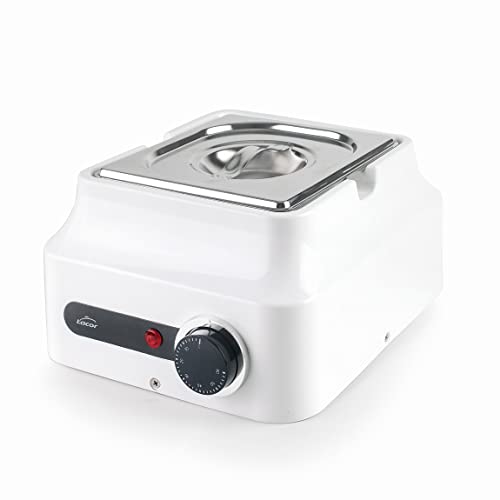 LACOR 69617 Schokoladenbad aus Edelstahl 18/10, Schmelzen von Schokolade, ideal zum Backen, ABS-Kunststoff, Thermostat 0-60°C, 3D-Erwärmung, GN 1/6, 22, 5 x 26 x 14, cm, weiß, Stahl