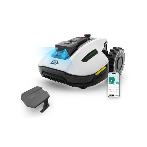 MAMMOTION YUKA Mini 500 Mähroboter ohne Begrenzungskabel, NetRTK+Vision, Keine RTK-Antenne erforderlich, Auto-Kartierung, Empf. 500m², Max. 700m², mit 4G-Modul, 50% Steigung