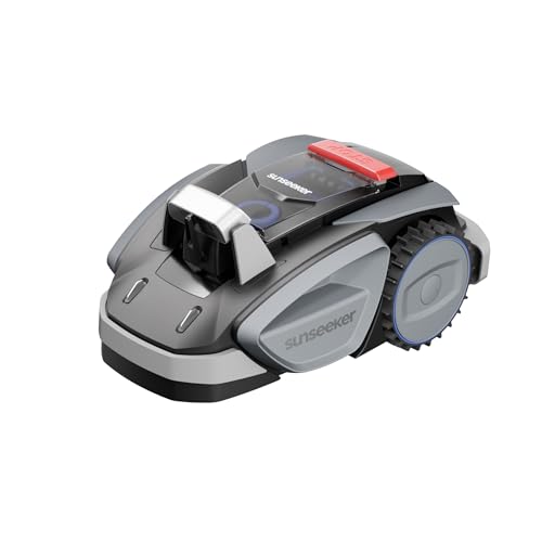 Sunseeker V3 Plus Mähroboter ohne Begrenzungskabel 1000 m², Vision AI Doppel-Auge, 42% Steigung, App-Steuerung, Rasenmäher mit EIN-klick-Mähen