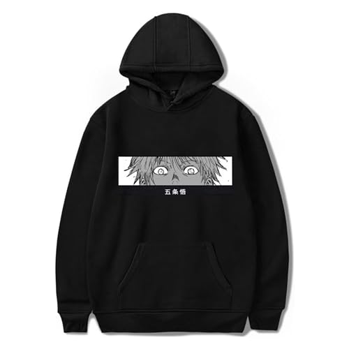 SKAYWHUK Anime Hoodies Gojo Satoru Hoodies Pullover Neuheit Kapuzenpullover Mantel für Männer Frauen Jugend