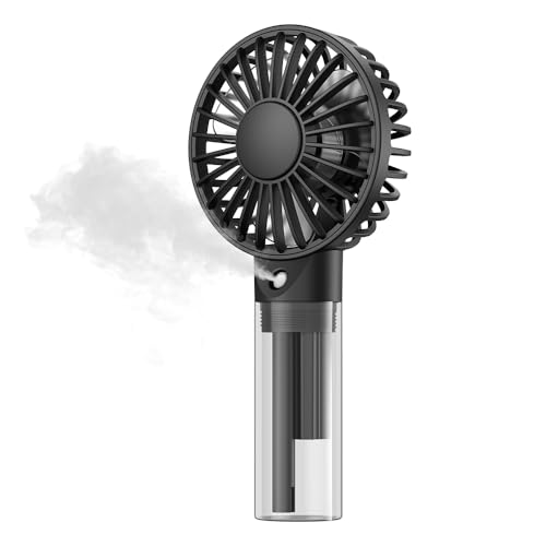 TOPK handventilator mit wasser, wiederaufladbar, batteriebetrieben, Wassersprühnebel, kleiner persönlicher Handventilator für Reisen, Heimbüro, Camping, Outdoor