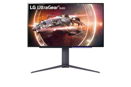 LG Ultragear 27GS95QE-B OLED-Monitor Gaming 68,6 cm 27'' 26.5'' sichtbar 2560 x 1440 QHD @ 240 Hz 1000 cd/m² 1500000:1 DisplayHDR 400 True Black 0,03 ms 2xHDMI DisplayPort, Schwarz, 27GS95QE-B.AEU