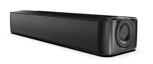 CREATIVE Stage SE Under-Monitor Soundbar mit USB Digital Audio und Bluetooth 5.3, Clear Dialog und Surround by Sound Blaster, Stromversorgung über Adapter