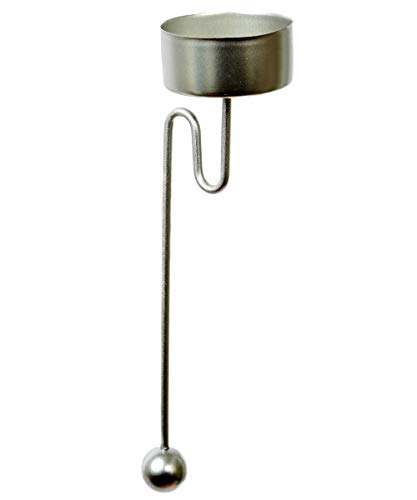 haus-der-geschenke Baumkerzenhalter Balancehalter für Teelicht 4 er Set in Silber