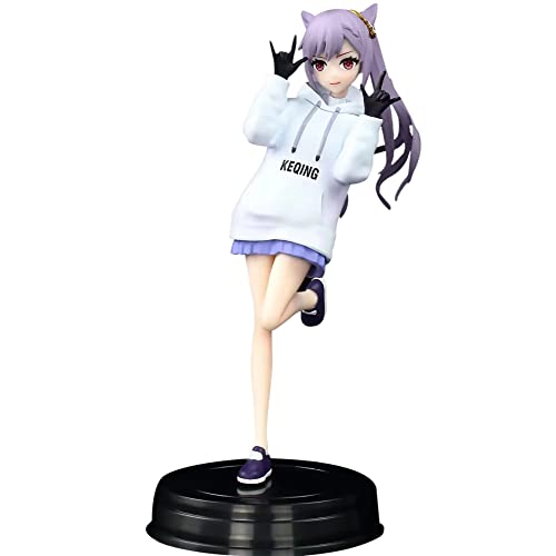 Genshin Impact Anime Figuren Keqing Figure Modell Anime PVC Modell Action Figure Toys Desktop Ornaments Collectable Supplies Gift für Kindergeburtstag 18.5cm