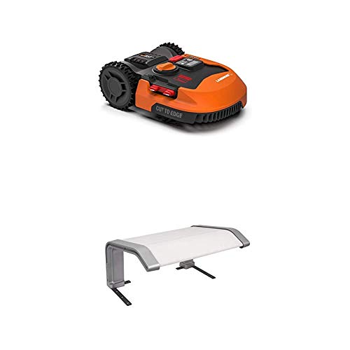 WORX Landroid L WR155E Mähroboter/Akkurasenmäher für große Gärten bis 2000 qm/Selbstfahrender Rasenmäher für einen sauberen Rasenschnitt im Handumdrehen + Landroid Landroid-Garage-WA0194