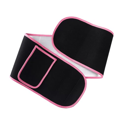 NTRUXZP Bauchweggürtel Herren Damen, Hula Hoop Gürtel, Schwitzgürtel, Bauchgürtel Neopren Nano Silber, Bauch Weg Trainer, Sweat Belt Waisttrainer(Rosa)