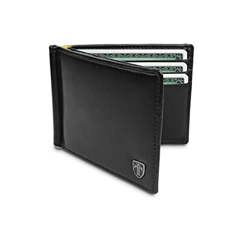 TRAVANDO Geldbeutel Männer mit Geldklammer Vienna Kartenportmonai Herren Geldbörse Slim Portemonnaie Wallet Portmonaise Geldtasche klein Portmonee RFID Kreditkartenetui Brieftasche Kartenetui