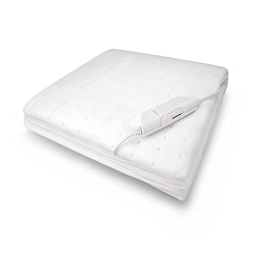 medisana HU 662 Wärmeunterbett 150 x 80 cm, Heizdecke mit Abschaltautomatik und Überhitzungsschutz, elektrische Wärmedecke für das Bett mit 6 Temperaturstufen, waschbar