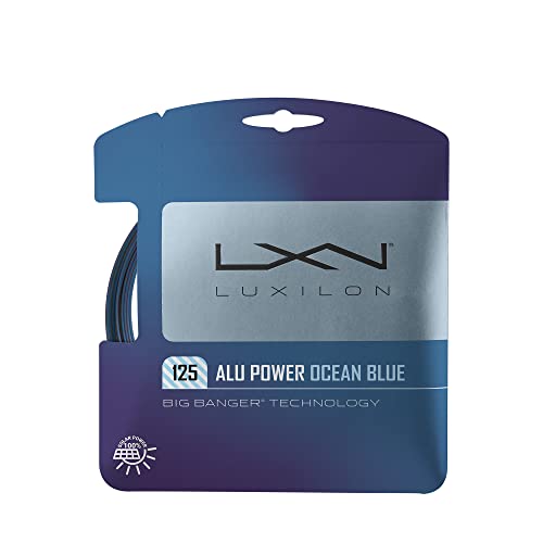 Wilson Luxilon Tennissaite ALU Power, 12,2 m, Polyester, Ocean Blue (Blau), 1,25 mm,