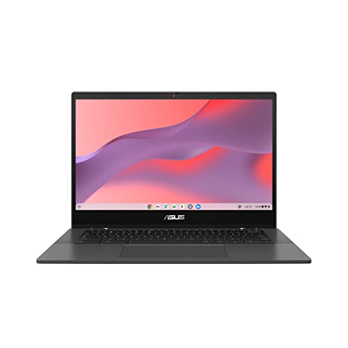 ASUS Chromebook Flip CM1 Laptop | 14' FHD IPS Touch Display | MediaTek Kompanio 510 | 8 GB RAM | 128 GB eMMC | ARM G52 MC2 | ChromeOS | QWERTZ Tastatur | Gravity Grey