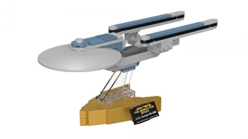 BlueBrixx Pro Star Trek USS Excelsior NX-2000 – Modellbausatz für Erwachsene und Kinder, Klemmbausteine-Set aus 131 Teilen, Detailliertes Föderationsraumschiff, Offizielle Lizenz, 104959