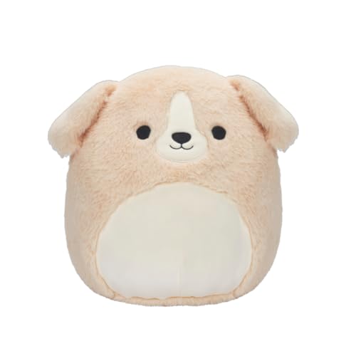 Squishmallows Rare Fuzz-a-Mallows 12-Inch Stevon The Golden Retriever Dog Puppy Plush - Add Stevon to Your Squad, Ultrasoft Stuffed Animal Large Plush Toy, Official Kellytoy Plush, Black