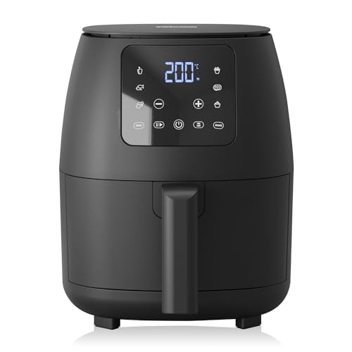 Tristar Mini-Digital-Heißluftfritteuse - 2L - Ölfrei - 6 Kochprogramme - Antihaftbeschichtung - Einstellbarer Thermostat - 1500W - FR-9015