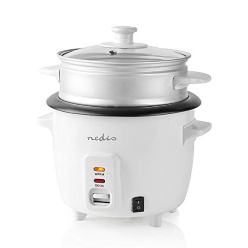 Reiskocher - 0.6 l - 300 W - Aluminium-Dampfer - Antihaft-Beschichtung - Herausnehmbare Schüssel - Automatische Abschaltung
