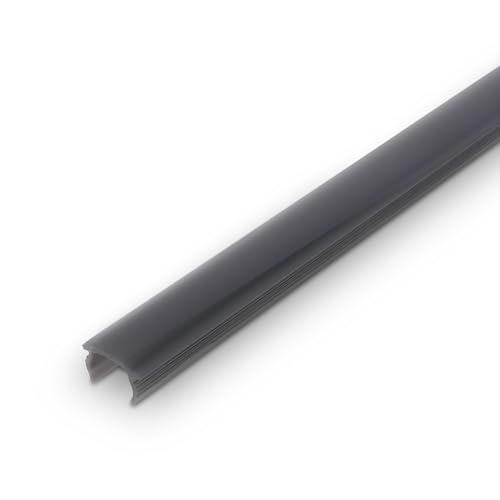 BRILONER - Pimp your Panel Diffusor dunkle Rauchoptik, Kunststoffprofil, Zubehör Akustik Paneele, Spaltenbreite 12-13 mm, klemmbar, kürzbar, 1,3m, Rauchoptik