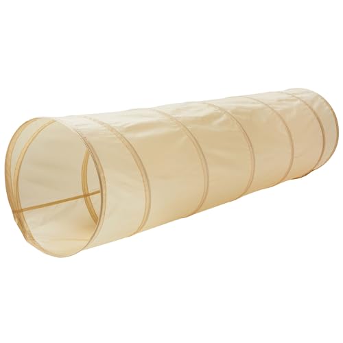 3 Sprouts - Krabbeltunnel für Kinder ab 1 Jahr – Spieltunnel Indoor & Outdoor (Beige)