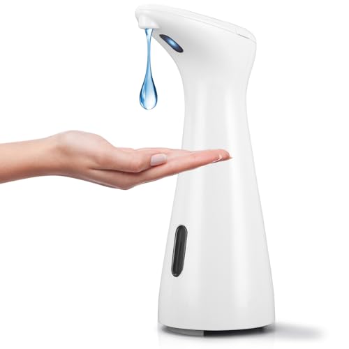 Zaxiva Seifenspender Automatisch mit Sensor Infrarot, No Touch 200ml Elektrischer Seifenspender, IPX6 Wasserdicht Automatischer Flüssigseifenspender für Küche, Bad, Schule, Hotel