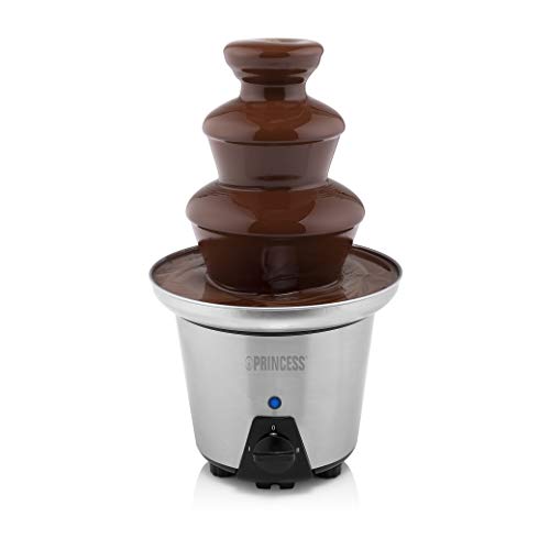 Princess Schokoladen Brunnen XL - 3 Ebenen, Warmhaltefunktion, PFOA Frei, 0,7 Liter, 90 Watt, 292998