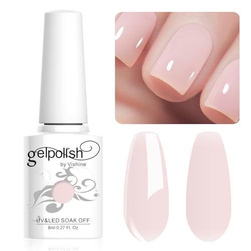 Vishine Nagellack, 8 ml, semi-permanent, Gel, UV, LED, Soak Off, Maniküre, Pink #1361