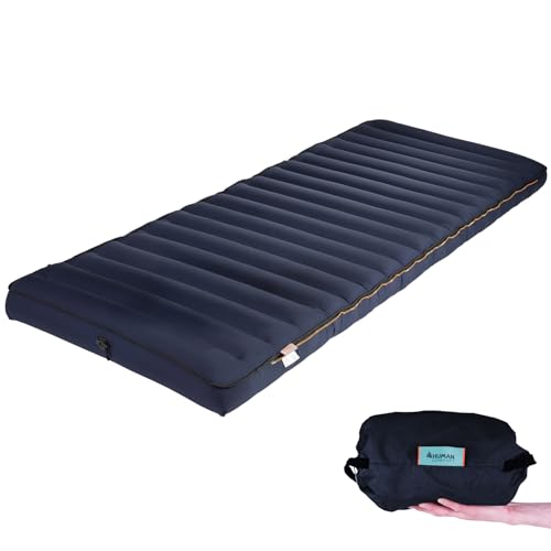 Human Comfort Luft Bett Chatou Isomatte Kasten Matratze Gäste 100% Baumwolle blau