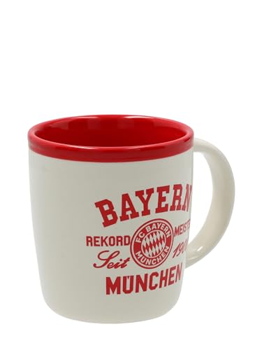 FC Bayern München Tasse Rekordmeister Rot/Weiß