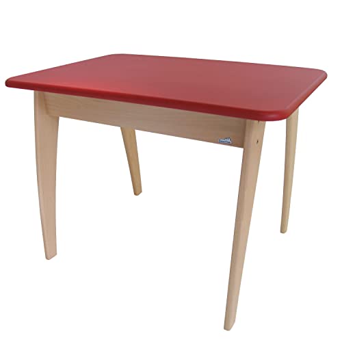 Geuther Tisch Bambino Höhe 55 cm Buche-Massivholz Ideales Kinderzimmerzubehör bis 6 Jahre Passender Spieltisch Bambino Möbeln Bunt