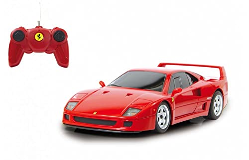 Ferrari F40 2,4GHz 1:24 - offiziell lizenziert, ca zu 1 Stunde Fahrzeit bei ca. 9 Km/h, perfekt nachgebildete Details, hochwertige Verarbeitung, Rot