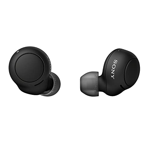 Sony WF-C500 kabellos, Bluetooth, In-Ear Earbuds (mit IPX4 Rating und bis zu 20h Akkulaufzeit) Schwarz, klein