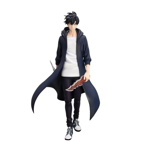 DEXSHUN Sung Jin Woo Figur Modell Anime Cartoon Sung Jin Woo Figure Statue PVC Dekoration Sammlerstück Geschenk für Anime Fans 21 cm