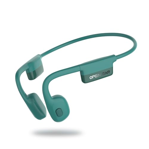 SANOTO Knochenschall Kopfhörer, Open Ear Kopfhörer Bluetooth 5.3, 8 Stunden Akkulaufzeit, Bone Conduction Headphones mit Dual-Mikrofon, IPX6 wasserdichte Sport Kopfhörer, zum Fahrrad Jogging