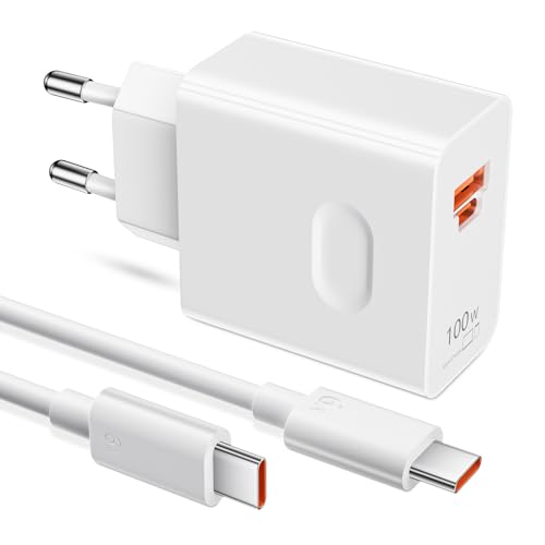 100W Supercharge Schnellladegerät für Huawei Honor Ladegerät 2 Port USB C Ladegerät 6A USB C Ladekabel Adapter für Honor 200 Pro 200 Lite Magic6 Magic7 6 5 4Lite Magic7 Pro 90 70 Lite X8a X8b X6b X9b