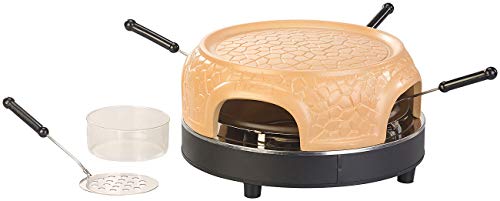 Cucina di Modena Minibackofen: Pizzaofen mit echter Terrakotta-Haube für 4 Personen (Mini Pizzaofen, Pizzaofen Tisch, Grillplatten)