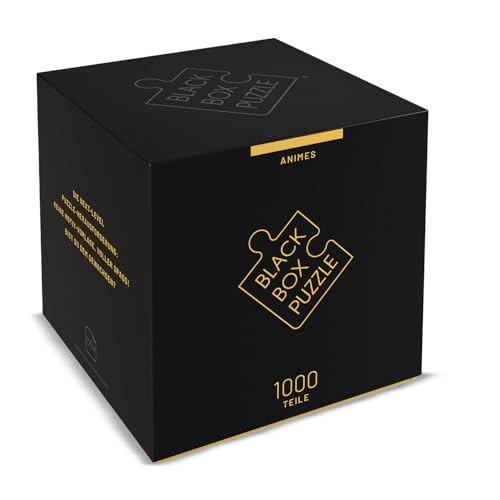 Black Box Puzzle 1000 Teile, Blackbox Puzzel mit Überraschungs-Motiv ohne Vorlage, Impossible Puzzle schwer für Erwachsene und Kinder ab 14 Jahren, Puzzle Box Anime 2022 Edition